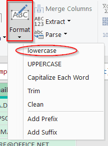 Use Power Query To Apply Lowercase Formula