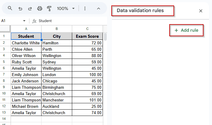 Duplicate Entry Validation