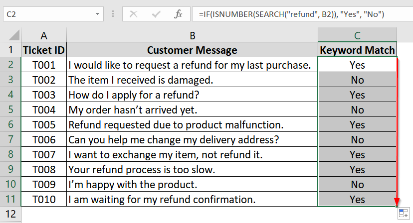 Using  IF Function to Return Conditional Output Based on Partial Lookup