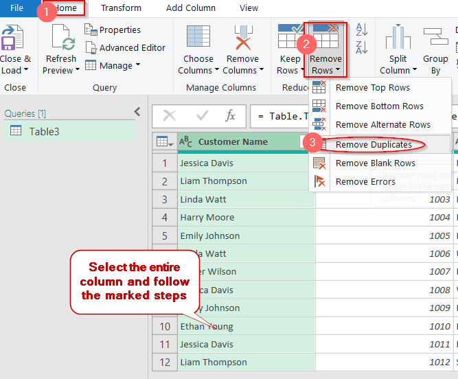 Use Power Query to Keep Only Unique Rows in Excel
