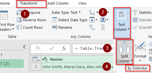 Utilize Power Query to Split a Cell into Rows