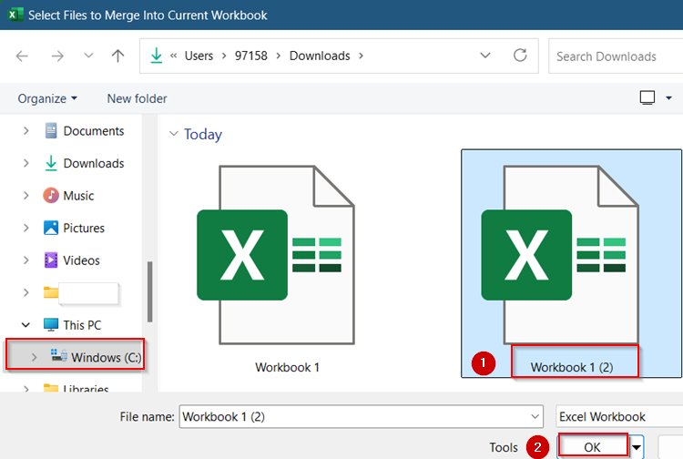 Compare and Merge Workbooks Feature in Excel