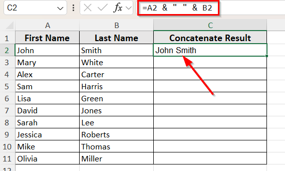 CONCATENATE Function Doesn’t Accept a Range