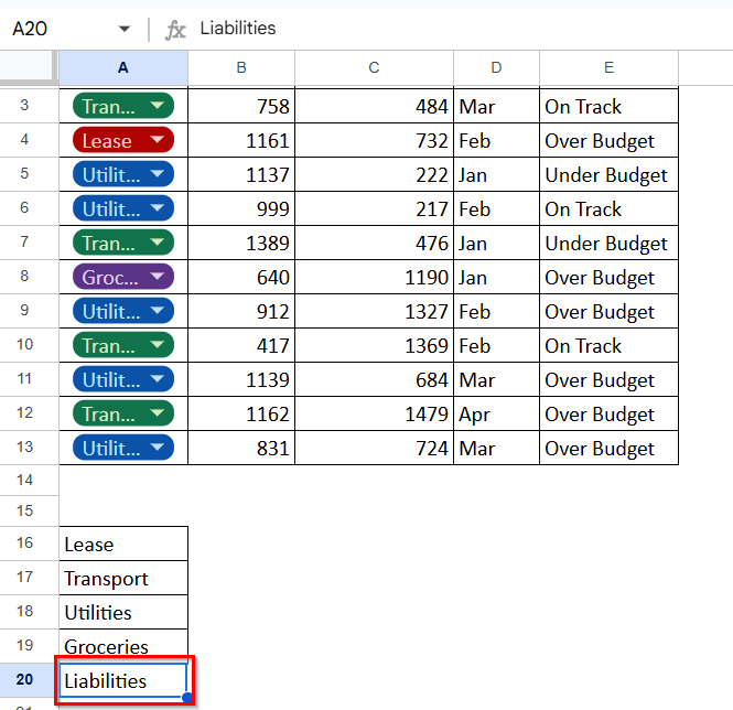 Editing the Drop-down List from a Range