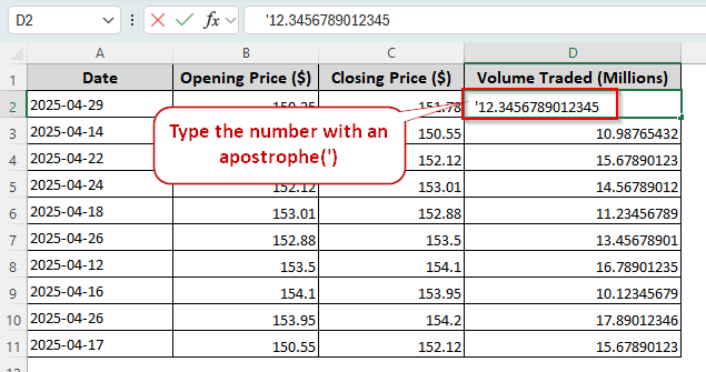 Display Large Decimal Numbers with Apostrophe