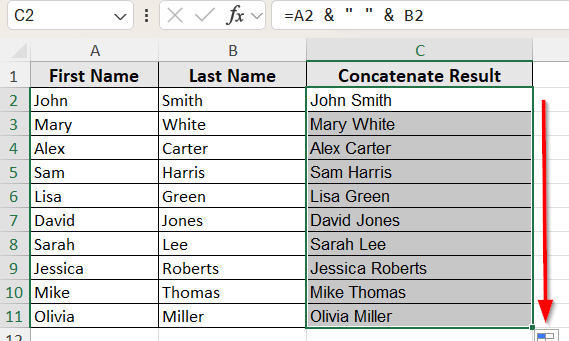 CONCATENATE Function Doesn’t Accept a Range