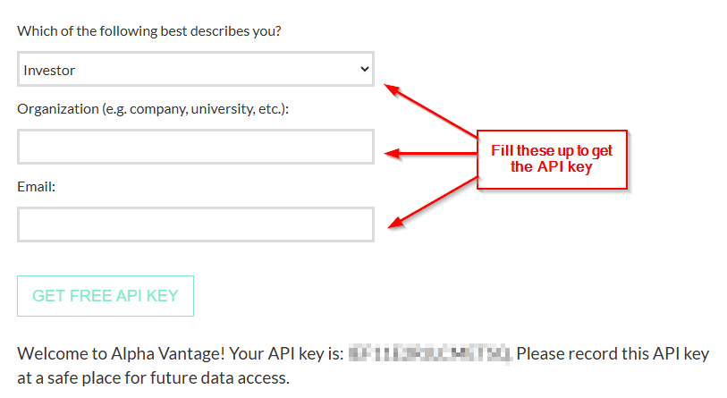 Using VBA and the Alpha Vantage API