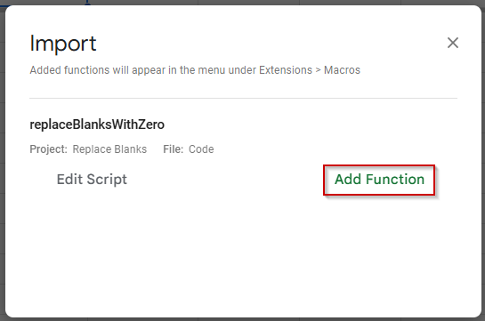 Implement Apps Script to Replace All Blank Cells with Zero (Advanced)