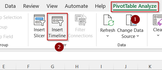 Track Events Interactively via PivotTable Timeline