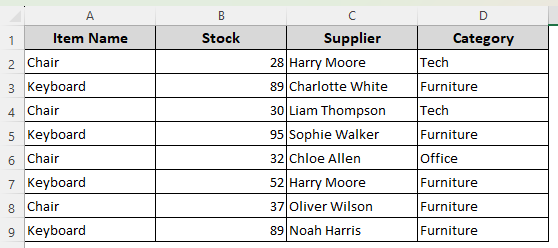 Applying A Filter to Delete Entire Rows with A Blank Cell and Move Data