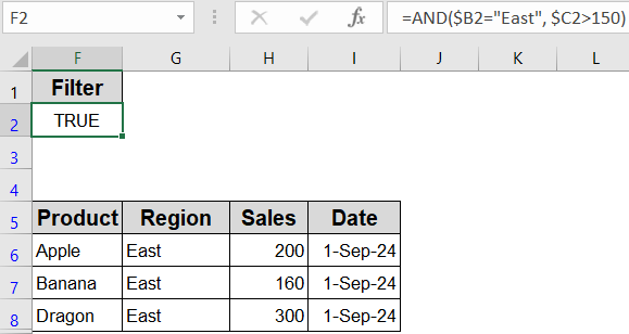 Apply Custom Formula in Advanced Filter for Multiple Criteria