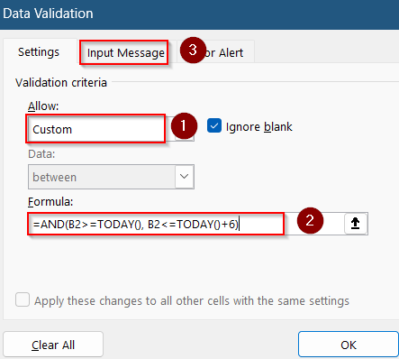 Set Up Dynamic Time and Date Validation Relative to Today