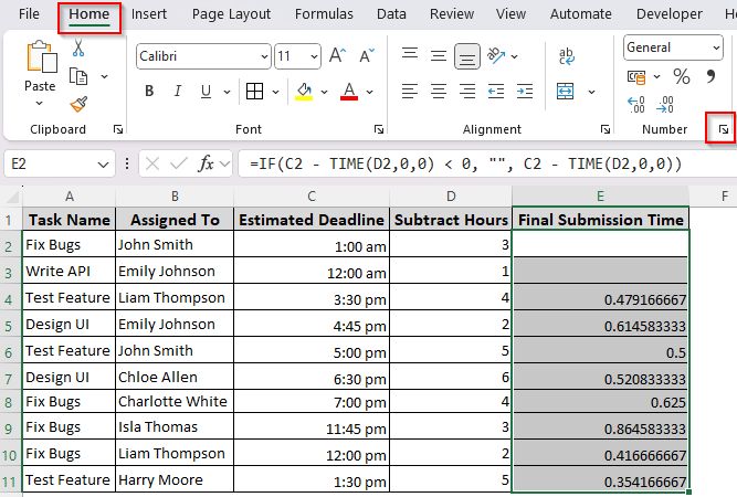 Handling Negative Subtraction Results with the IF Function