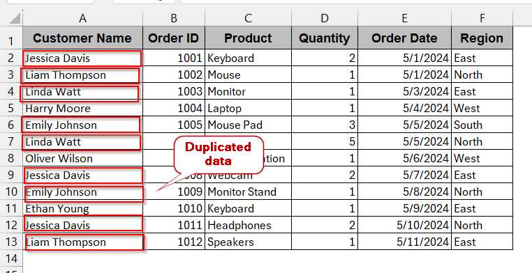 Using Excel’s Built-In Remove Duplicates Tool