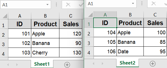 Combine Identical Sheets Vertically with VSTACK and FILTER Functions