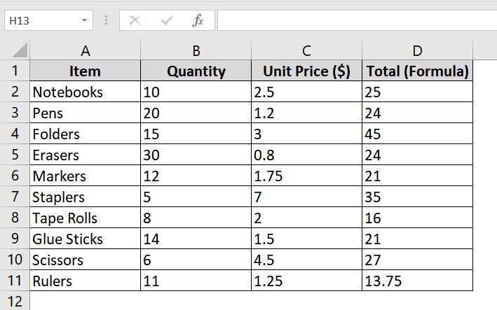 Using Replace Formula and F9 Shortcut