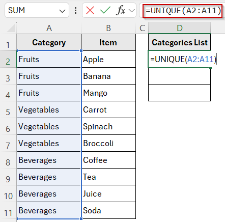 Create a Dependent Drop-Down That Updates Automatically