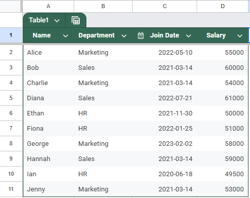 Sort Rows by Multiple Columns Using QUERY ORDER BY