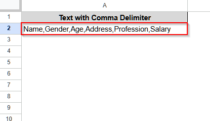 Split Text to Rows in Google Sheets Using a Combination of TRANSPOSE and SPLIT Function
