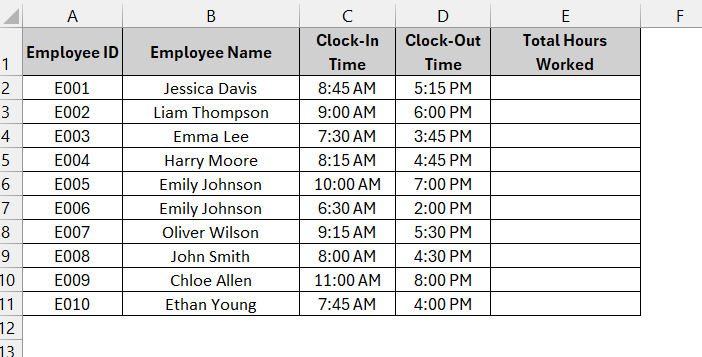 Subtracting Time Directly