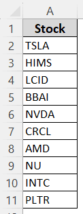 Using the Excel Data Conversion