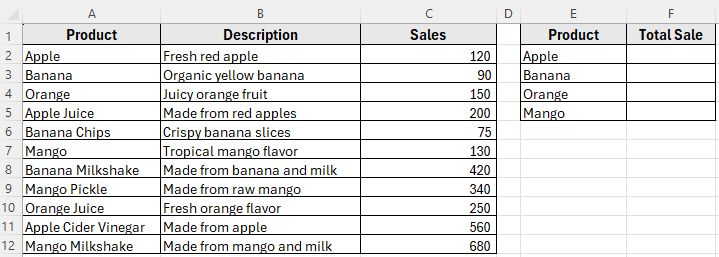 Using SUMIFS Function with Wildcards to Match Text from Another Cell