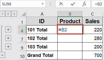 Group and Summarize with Subtotal Feature