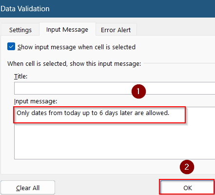 Set Up Dynamic Time and Date Validation Relative to Today