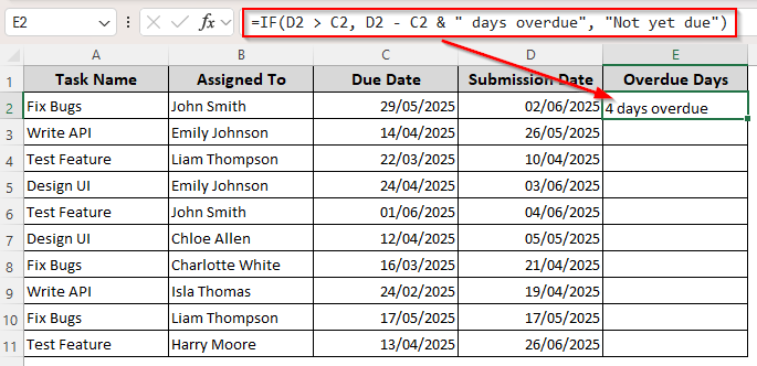 Using the IF Function to Add Custom Text