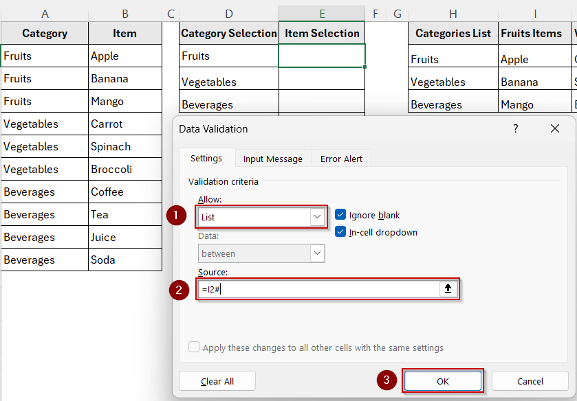 Build Multiple Dependent Drop-Downs Across Rows