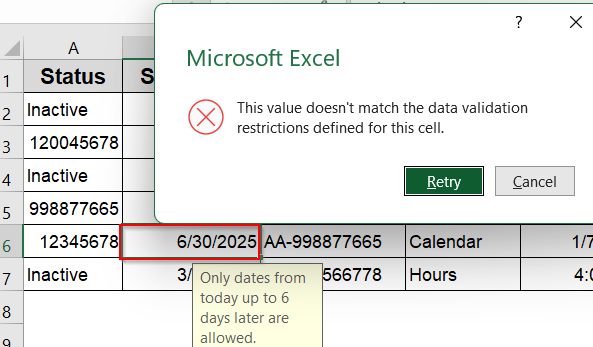 Set Up Dynamic Time and Date Validation Relative to Today