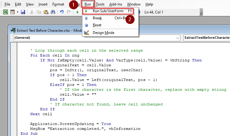 Dynamic Text Extraction with VBA Macro