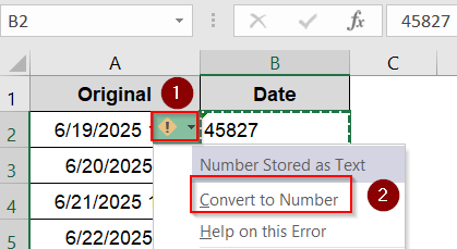 Extract Only the Date from a Date-Time Values