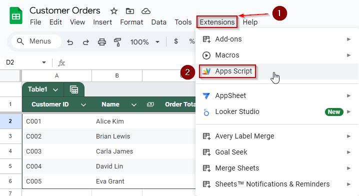 Automate Sheet Merging with Google Apps Script