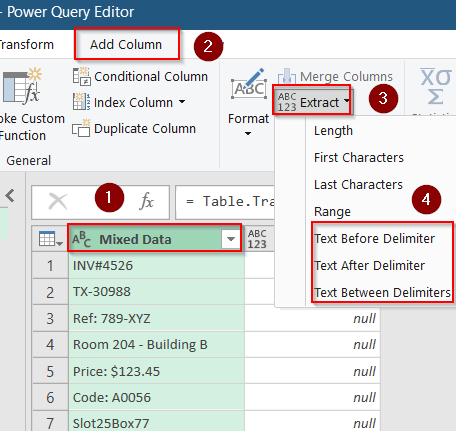 Extract Numbers Using Power Query for Complex Patterns
