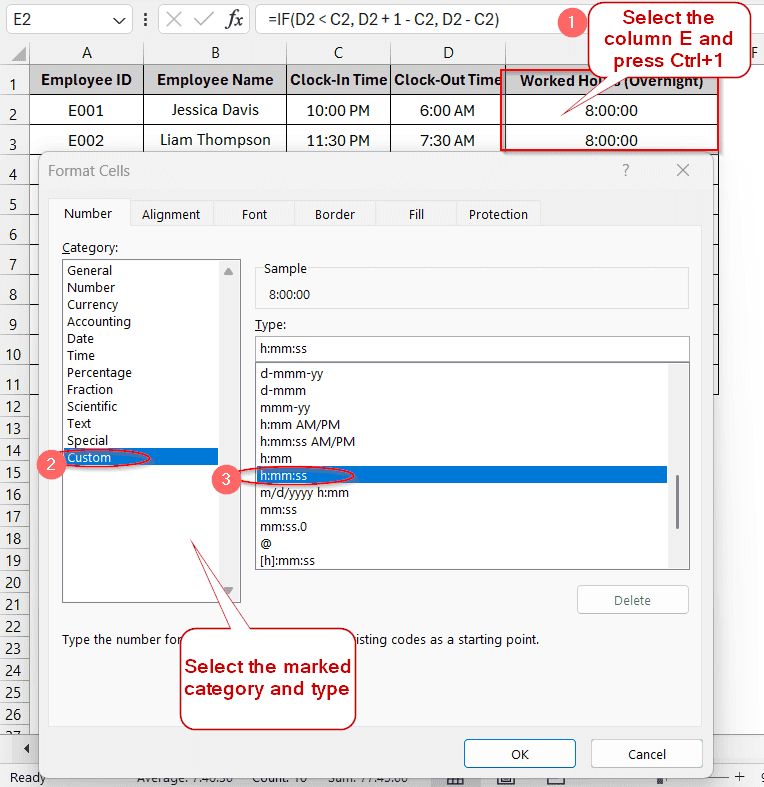 How To Calculate Time Difference in Overnight Shifts (Avoiding Negative Values)