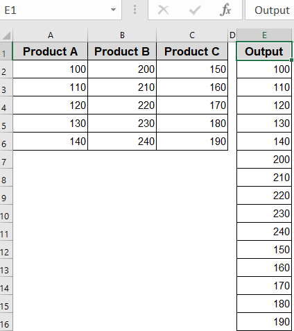 Use VBA to Consolidate Columns Automatically