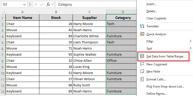 Deleting Empty Cells and Moving Data with Power Query