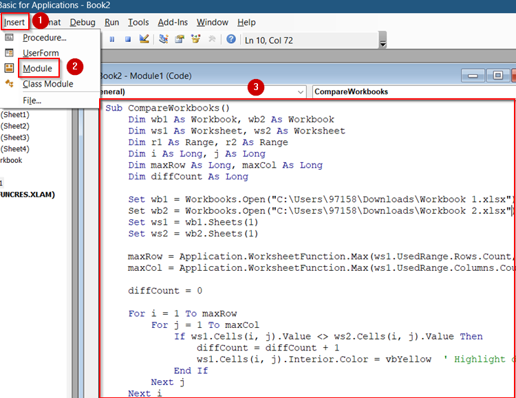 Automate Compare and Merge Using VBA