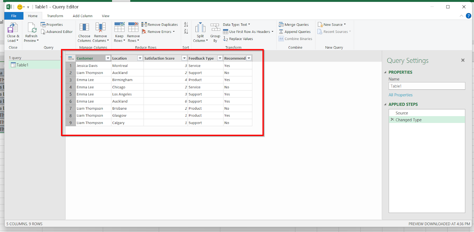 Split Excel Sheet By Using Power Query