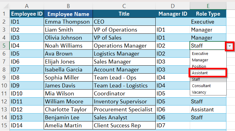 Create a Data Driven Organizational Chart with Excel Visio Data Visualizer Add-In