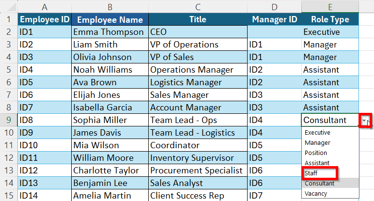 Create a Data Driven Organizational Chart with Excel Visio Data Visualizer Add-In