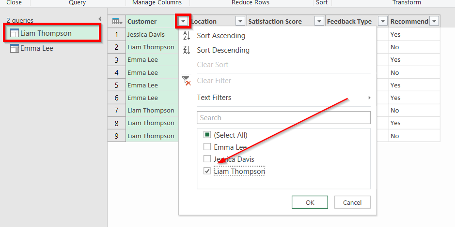 Split Excel Sheet By Using Power Query