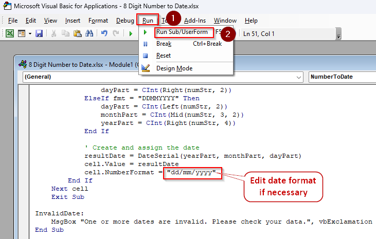 Creating a Custom VBA Macro for Bulk Conversion