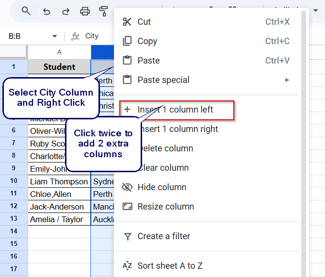 SPLIT + ARRAYFORMULA to Handle Multiple Rows at Once