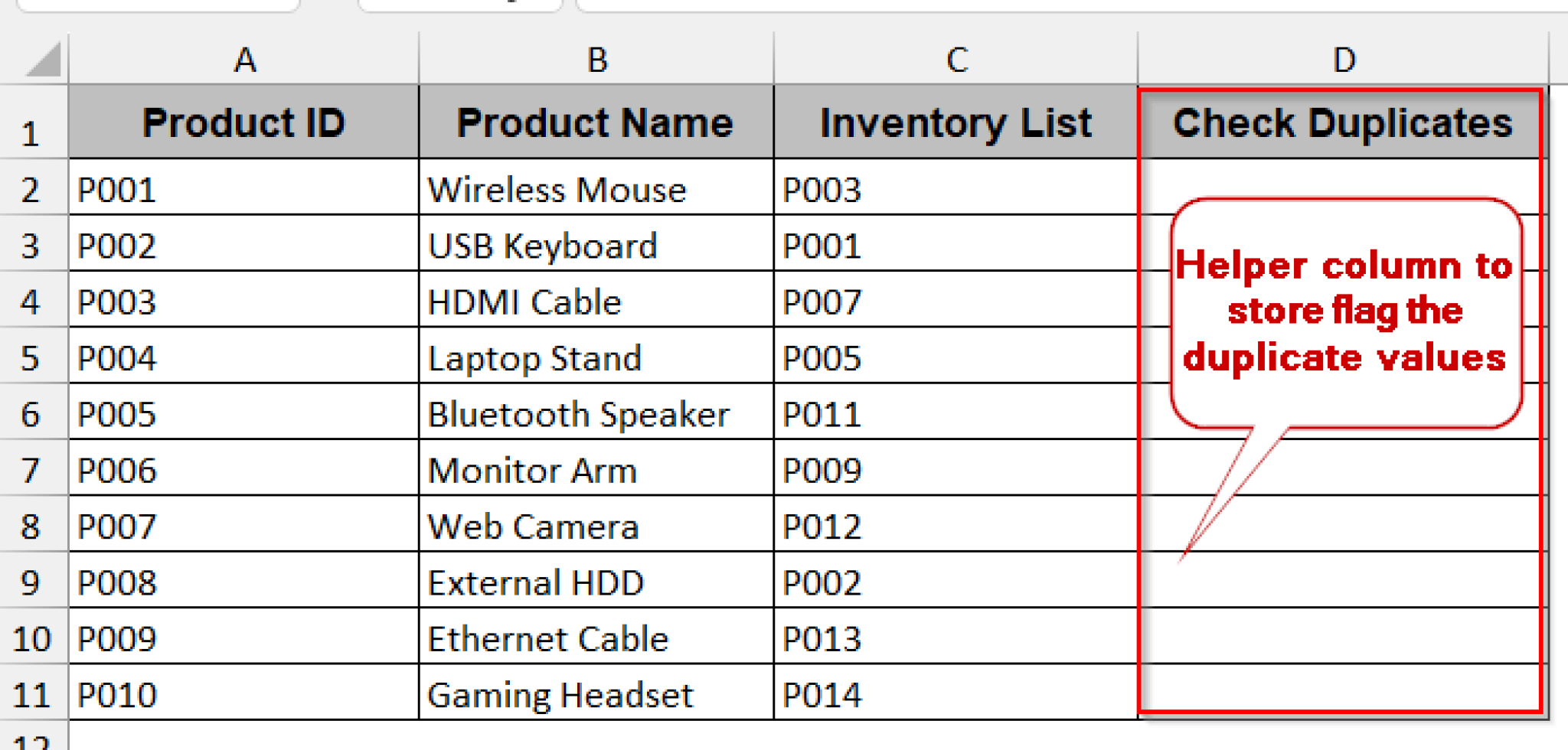 How to Find Duplicate Values in Excel Using VLOOKUP - Excel Insider