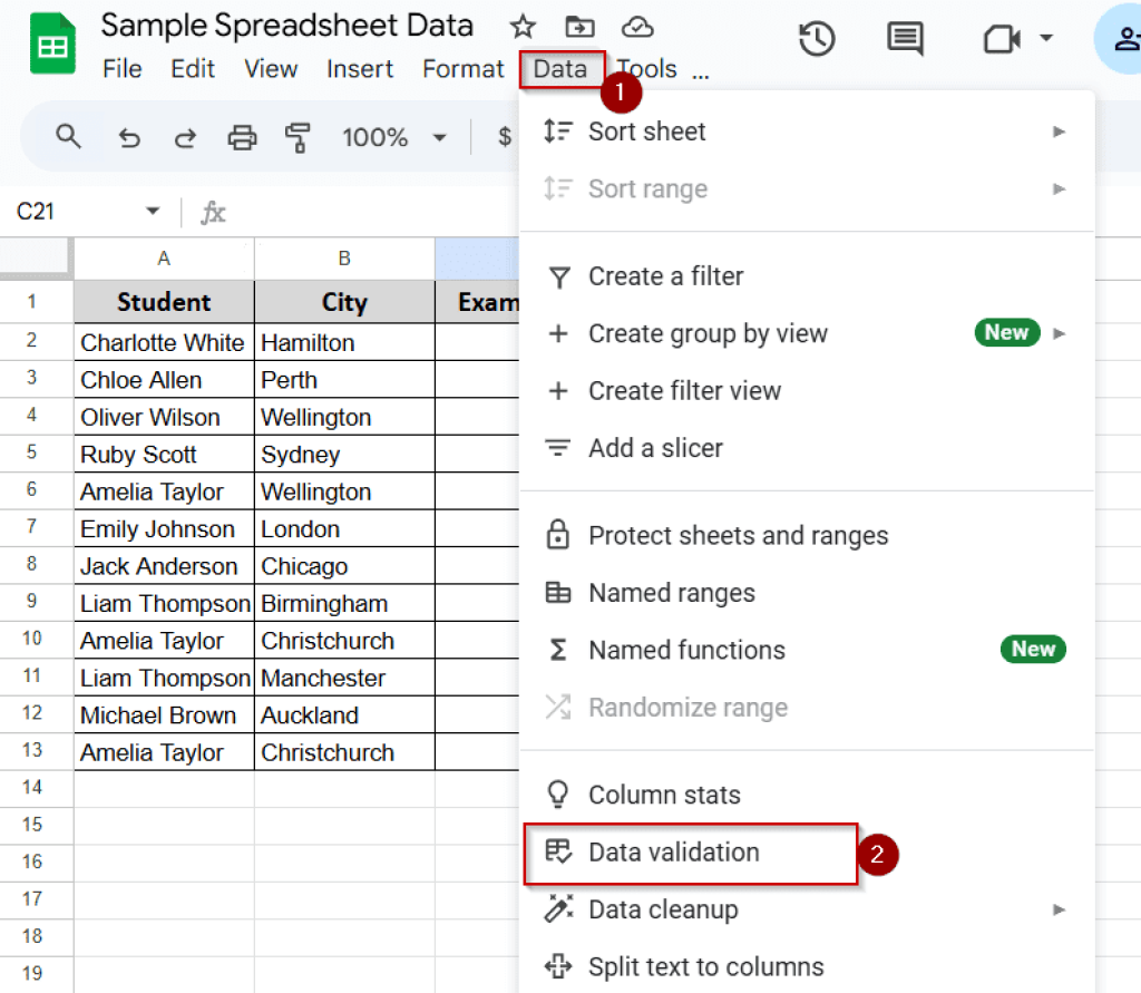 How to Use Custom Data Validation Formula in Google Sheets - Excel Insider