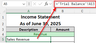 Making the Income Statement