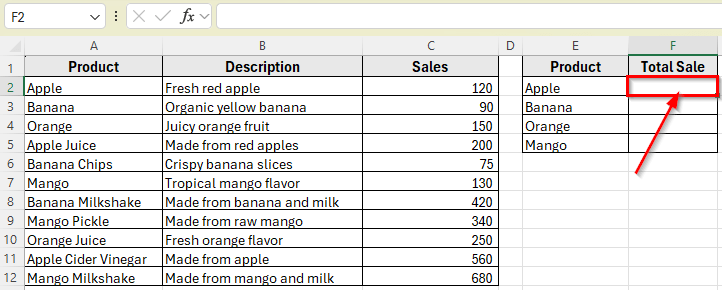Using SUMIFS Function with Wildcards to Match Text from Another Cell