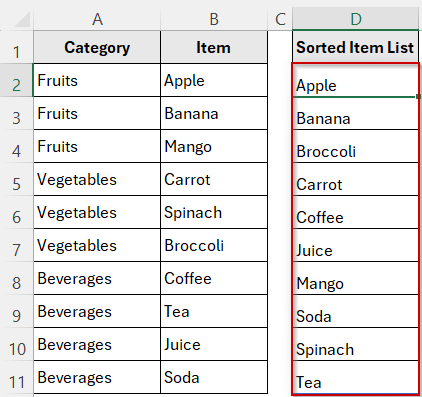 Sort a Drop-Down List Alphabetically Without Rearranging Your Data